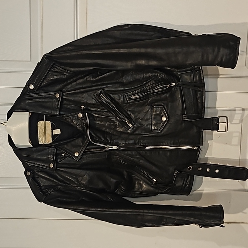 Leather Motorcycle Style Jacket for all genders